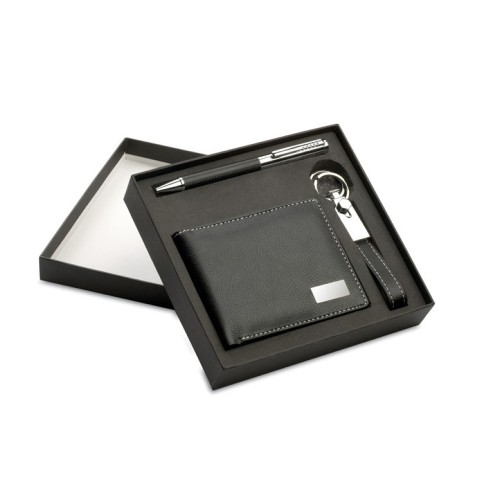 ELEGANCI Ball pen key ring and wallet ELEGANCI, black