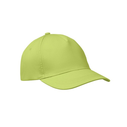 BUZZ Baseballcap met 5 panelen BUZZ, limoen