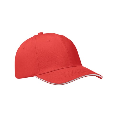 6-Panel-Baseball-Cap BUFFALO, weiß/rot 6-Panel-Baseball-Cap BUFFALO, weiß/rot
