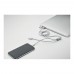 CABLONG 2 in 1  lange oplaadkabel CABLONG, zilver
