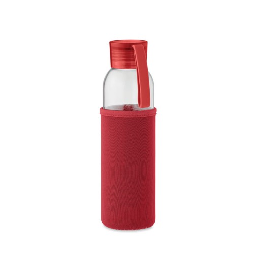 EBOR Gerecyclede glazen fles 500 ml EBOR, rood