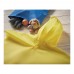 PONCHIE PEVA kid rain coat with hood PONCHIE, yellow
