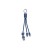 BLUE 4 in 1 charging cable type C BLUE, french navy
