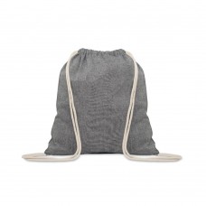 Beutel mit Kordelzug 140 g/m² MUJIKA, schwarz