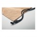 FUKURO Jute drawstring bag FUKURO, black