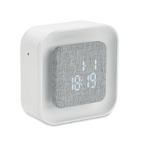LUCE Gerecyclede ABS/RPET wekker LUCE, wit
