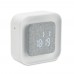 LUCE Gerecyclede ABS/RPET wekker LUCE, wit