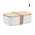 BEIBABOX PLA maïs lunchdoos 1000ml BEIBABOX, wit