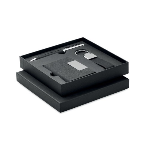 Geschenkset 3-teilig SCRIBI 3, schwarz Geschenkset 3-teilig SCRIBI 3, schwarz