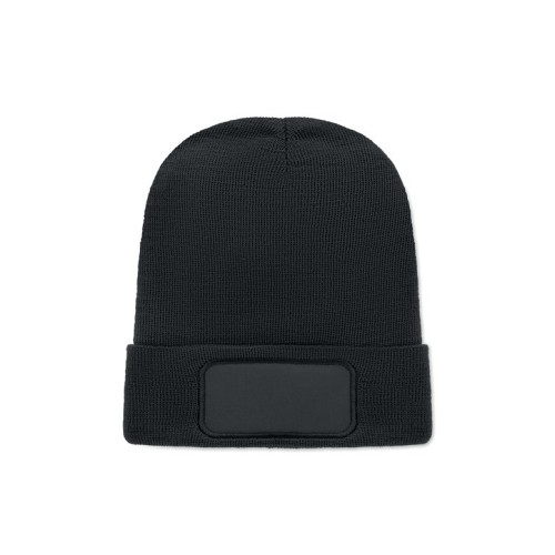 Beanie RPET-Polyester CAPNIT, schwarz Beanie RPET-Polyester CAPNIT, schwarz
