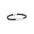 Geflochtenes Armband 18 cm FAULETI, schwarz