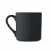 RIBMUG Ribbed ceramic mug mat 340 ml RIBMUG, black