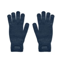 HANDNIT Gebreide handschoenen van RPET HANDNIT, marineblauw