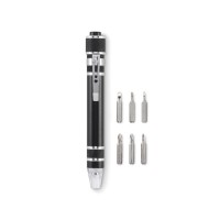 TUBULAR recycled multi tool pen TUBULAR, black