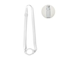 Lanyard mit Getränkehalter LANCUP, weiß