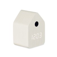 CUCKOO MDF cuckoo alarm clock, white