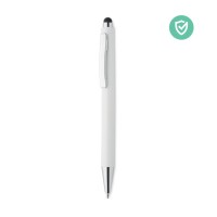 BLANQUITO CLEAN Antibacterial stylus ballpen BLANQUITO CLEAN, white