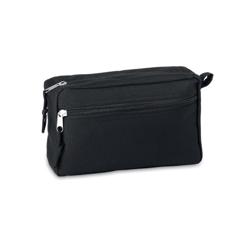 Kosmetiktasche 600D RPET BETTER & SMART, schwarz Kosmetiktasche 600D RPET BETTER & SMART, schwarz