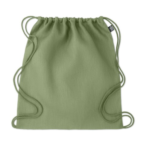 Hanf Beutel mit Kordelzug NAIMA BAG, grün Hanf Beutel mit Kordelzug NAIMA BAG, grün