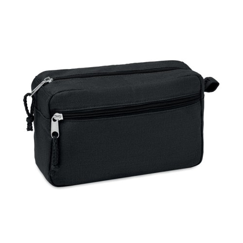 Hanf Kosmetiktasche 200g/m² NAIMA COSMETIC, schwarz Hanf Kosmetiktasche 200g/m² NAIMA COSMETIC, schwarz