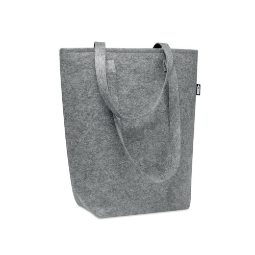 TASLO RPET felt shopping bag TASLO, grey TASLO RPET felt shopping bag TASLO, grey