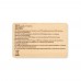 CUSTOS + RFID card in bamboo material CUSTOS +, wood