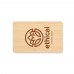 CUSTOS + RFID card in bamboo material CUSTOS +, wood