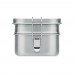 DOUBLE CHAN RVS lunchbox 1200ml DOUBLE CHAN, mat zilver DOUBLE CHAN RVS lunchbox 1200ml DOUBLE CHAN, mat zilver