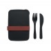 SUNDAY Lunchbox met bestek 700ml SUNDAY, zwart