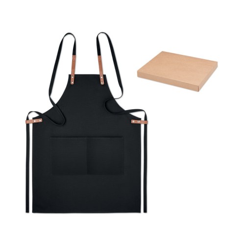 NAGPUR COLOUR Organic cotton apron 340 gr/m² NAGPUR COLOUR, black NAGPUR COLOUR Organic cotton apron 340 gr/m² NAGPUR COLOUR, black