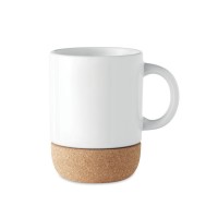 SUBCORK Sublimatie mok met kurk detail SUBCORK, wit