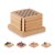 COASTGAME 4-delig set onderzetters spel COASTGAME, hout