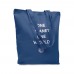 RASSA COLOURED Stevige canvas boodschappentas RASSA COLOURED, blauw