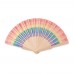 BOWFAN Rainbow wooden hand fan BOWFAN, multicolour