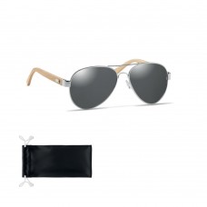 HONIARA Bamboo sunglasses in pouch HONIARA, black
