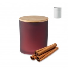 KEOPS LARGE Plant based wax candle 280 gr KEOPS LARGE, burgundy