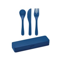 Besteck-Set PP RIGATA, blau