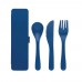 Besteck-Set PP RIGATA, blau