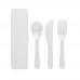 Besteck-Set PP RIGATA, weiß Besteck-Set PP RIGATA, weiß