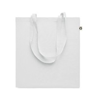 ZOCO COLOUR Recycled cotton shopping bag ZOCO COLOUR, white