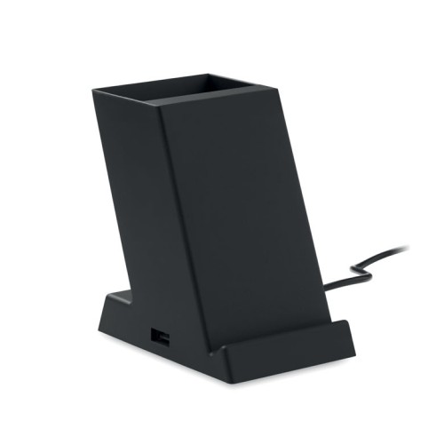 BLOCK Draadloze oplader 15W in ABS BLOCK, zwart