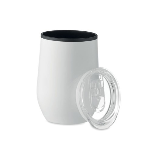 CHIN CHAN Double wall travel cup 350 ml CHIN CHAN, white