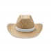 TEXAS Natural straw cowboy hat TEXAS, white