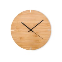 ESFERE Ronde bamboe wandklok ESFERE, hout