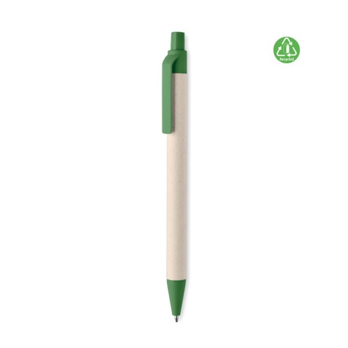 MITO PEN Gerecycled papier/ PLA balpen MITO PEN, groen