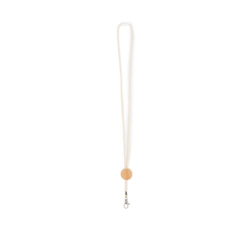 Lanyard mit Metallkarabiner, beige Lanyard mit Metallkarabiner, beige