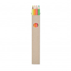 BOWY 4 highlighter pencils in box BOWY, multicolour