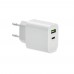 18W 2-Port USB-Ladegerät EU-Ste, weiß 18W 2-Port USB-Ladegerät EU-Ste, weiß