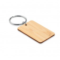 ANGLEBOO Bamboe rechthoek sleutelhanger ANGLEBOO, hout