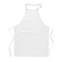 KITAB GLASGOW Kitchen apron in cotton KITAB GLASGOW, white